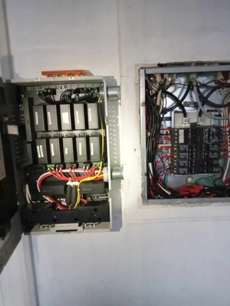 Electrical panel upgrade completed for Security Camera Wiring in Hollister